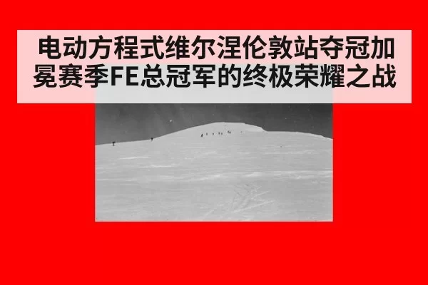 电动方程式维尔涅伦敦站夺冠加冕赛季FE总冠军的终极荣耀之战